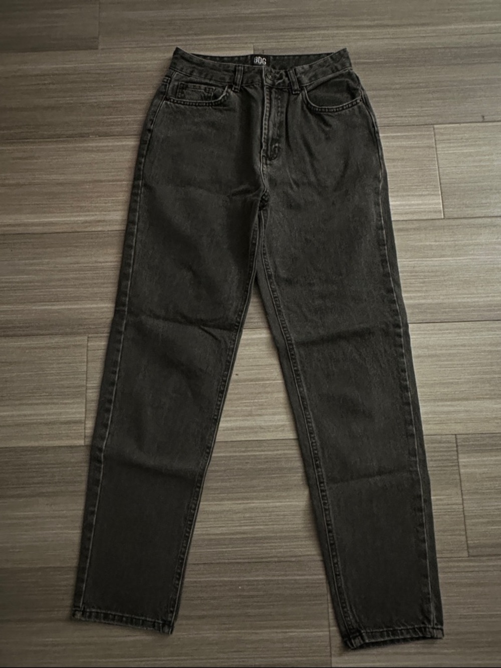 BDG Straight Black Mom Jeans